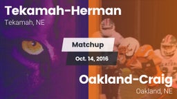 Matchup: Tekamah-Herman High vs. Oakland-Craig  2016