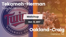 Matchup: Tekamah-Herman High vs. Oakland-Craig  2017
