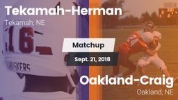 Matchup: Tekamah-Herman High vs. Oakland-Craig  2018