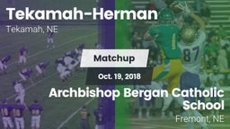 Matchup: Tekamah-Herman High vs. Archbishop Bergan Catholic School 2018