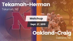 Matchup: Tekamah-Herman High vs. Oakland-Craig  2019