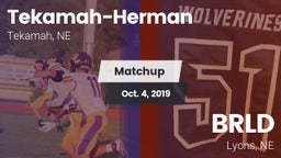 Matchup: Tekamah-Herman High vs. BRLD 2019