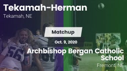 Matchup: Tekamah-Herman High vs. Archbishop Bergan Catholic School 2020