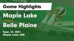 Maple Lake  vs Belle Plaine  Game Highlights - Sept. 24, 2021