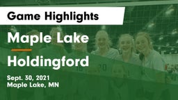 Maple Lake  vs Holdingford  Game Highlights - Sept. 30, 2021