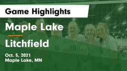 Maple Lake  vs Litchfield  Game Highlights - Oct. 5, 2021