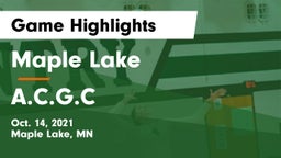 Maple Lake  vs A.C.G.C Game Highlights - Oct. 14, 2021