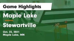 Maple Lake  vs Stewartville  Game Highlights - Oct. 23, 2021