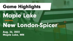 Maple Lake  vs New London-Spicer  Game Highlights - Aug. 26, 2022