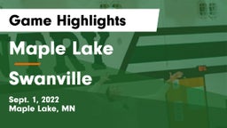Maple Lake  vs Swanville  Game Highlights - Sept. 1, 2022