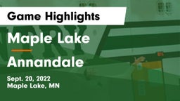 Maple Lake  vs Annandale  Game Highlights - Sept. 20, 2022