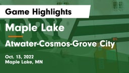 Maple Lake  vs Atwater-Cosmos-Grove City Game Highlights - Oct. 13, 2022