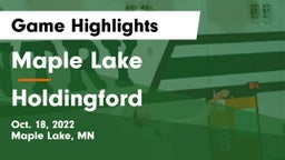Maple Lake  vs Holdingford  Game Highlights - Oct. 18, 2022