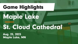 Maple Lake  vs St. Cloud Cathedral  Game Highlights - Aug. 25, 2023