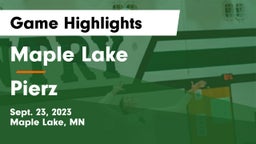 Maple Lake  vs Pierz  Game Highlights - Sept. 23, 2023