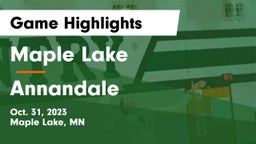 Maple Lake  vs Annandale  Game Highlights - Oct. 31, 2023