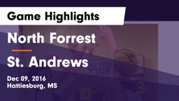 North Forrest  vs St. Andrews Game Highlights - Dec 09, 2016