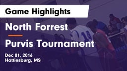 North Forrest  vs Purvis Tournament Game Highlights - Dec 01, 2016