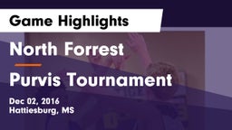 North Forrest  vs Purvis Tournament Game Highlights - Dec 02, 2016