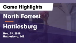 North Forrest  vs Hattiesburg  Game Highlights - Nov. 29, 2018
