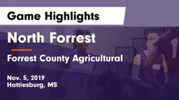 North Forrest  vs Forrest County Agricultural  Game Highlights - Nov. 5, 2019
