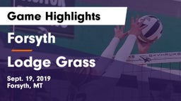 Forsyth  vs Lodge Grass  Game Highlights - Sept. 19, 2019