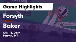Forsyth  vs Baker  Game Highlights - Oct. 15, 2019