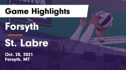 Forsyth  vs St. Labre Game Highlights - Oct. 28, 2021