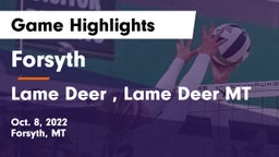 Forsyth  vs Lame Deer , Lame Deer MT Game Highlights - Oct. 8, 2022