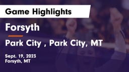 Forsyth  vs Park City , Park City, MT Game Highlights - Sept. 19, 2023