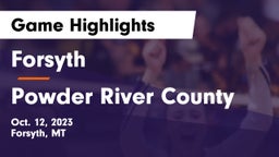 Forsyth  vs Powder River County  Game Highlights - Oct. 12, 2023