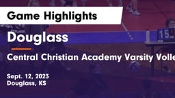 Douglass  vs Central Christian Academy Varsity Volleyball Game Highlights - Sept. 12, 2023