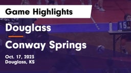 Douglass  vs Conway Springs  Game Highlights - Oct. 17, 2023