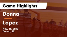 Donna  vs Lopez  Game Highlights - Nov. 16, 2020