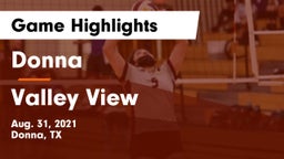Donna  vs Valley View  Game Highlights - Aug. 31, 2021