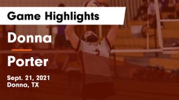 Donna  vs Porter  Game Highlights - Sept. 21, 2021