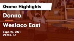 Donna  vs Weslaco East  Game Highlights - Sept. 28, 2021