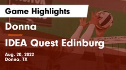 Donna  vs IDEA Quest Edinburg Game Highlights - Aug. 20, 2022