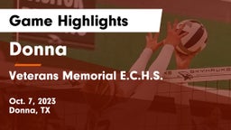 Donna  vs Veterans Memorial E.C.H.S. Game Highlights - Oct. 7, 2023