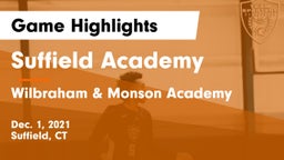 Suffield Academy vs Wilbraham & Monson Academy  Game Highlights - Dec. 1, 2021