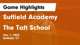 Suffield Academy vs The Taft School Game Highlights - Jan. 7, 2023