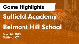 Suffield Academy vs Belmont Hill School Game Highlights - Jan. 14, 2023
