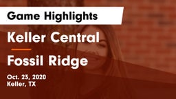 Keller Central  vs Fossil Ridge  Game Highlights - Oct. 23, 2020