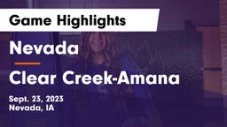Nevada  vs Clear Creek-Amana Game Highlights - Sept. 23, 2023