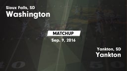 Matchup: Washington High vs. Yankton  2016