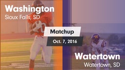 Matchup: Washington High vs. Watertown  2016