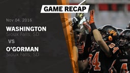 Recap: Washington  vs. O'Gorman  2016
