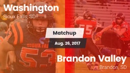 Matchup: Washington vs. Brandon Valley  2017