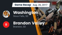 Recap: Washington  vs. Brandon Valley  2017