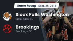 Recap: Sioux Falls Washington  vs. Brookings  2018